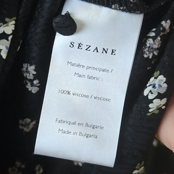 Sezane Floral Blouse and Skirt Set, GUC, French Chic, Quiet Luxury Paris - Picture 6 of 12